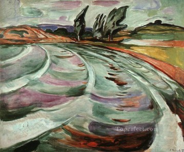 表現主義 Painting - 波 1921 年 エドヴァルド・ムンク 表現主義